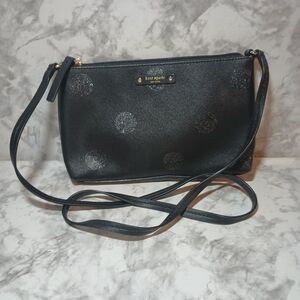 Kate Spade Black Glitter Dot Shoulder Purse
